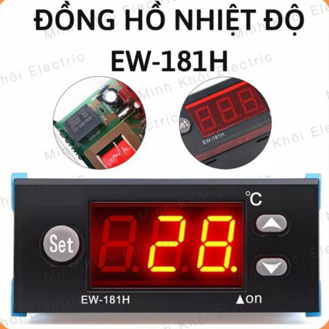 Bộ điều khiển nhiệt độ EW-181H, đồng hồ nhiệt độ EW-181H, bộ điều khiển kho lạnh, đồng hồ nhiệt độ C