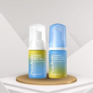  S74_ Combo 1 chai sữa rửa mặt Peacholic mini 30ml + 1 chai toner Peacholic mini 30ml  BAO BÌ MỚI 