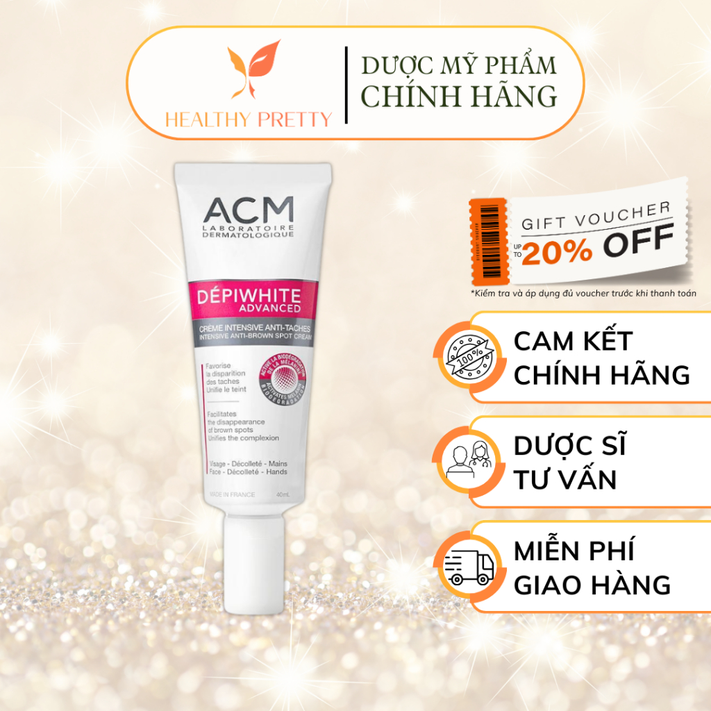 [ACM] Kem Dưỡng Làm Mờ Và Giảm Đốm Nâu, Tàn Nhang ACM Depiwhite Advanced Intensive Anti Brown Spot C