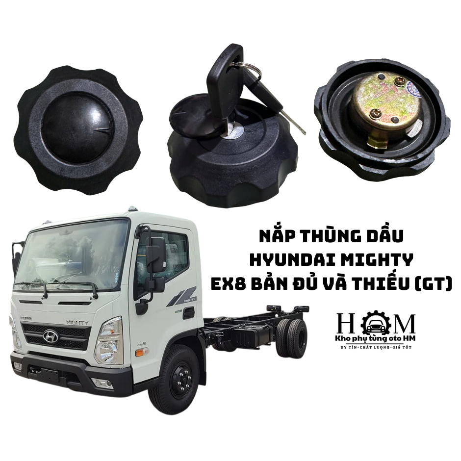 Nắp dầu thùng nhiên liệu MT EX8 Bản Đủ và Bản Thiếu( dòng GT) – Kèm 2 chìa, chuẩn kích thước