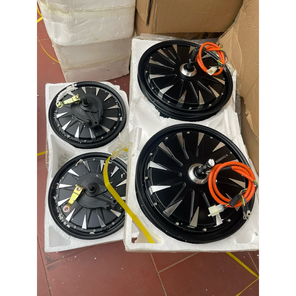 Động cơ 1500w vành 12 phanh cơ lắp xe điện(tặng kèm phanh)
