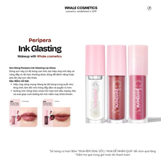   Màu 1-17  Son Tint Bóng Thuần Chay Peripera Ink Glasting Lip Gloss 4.5ml 