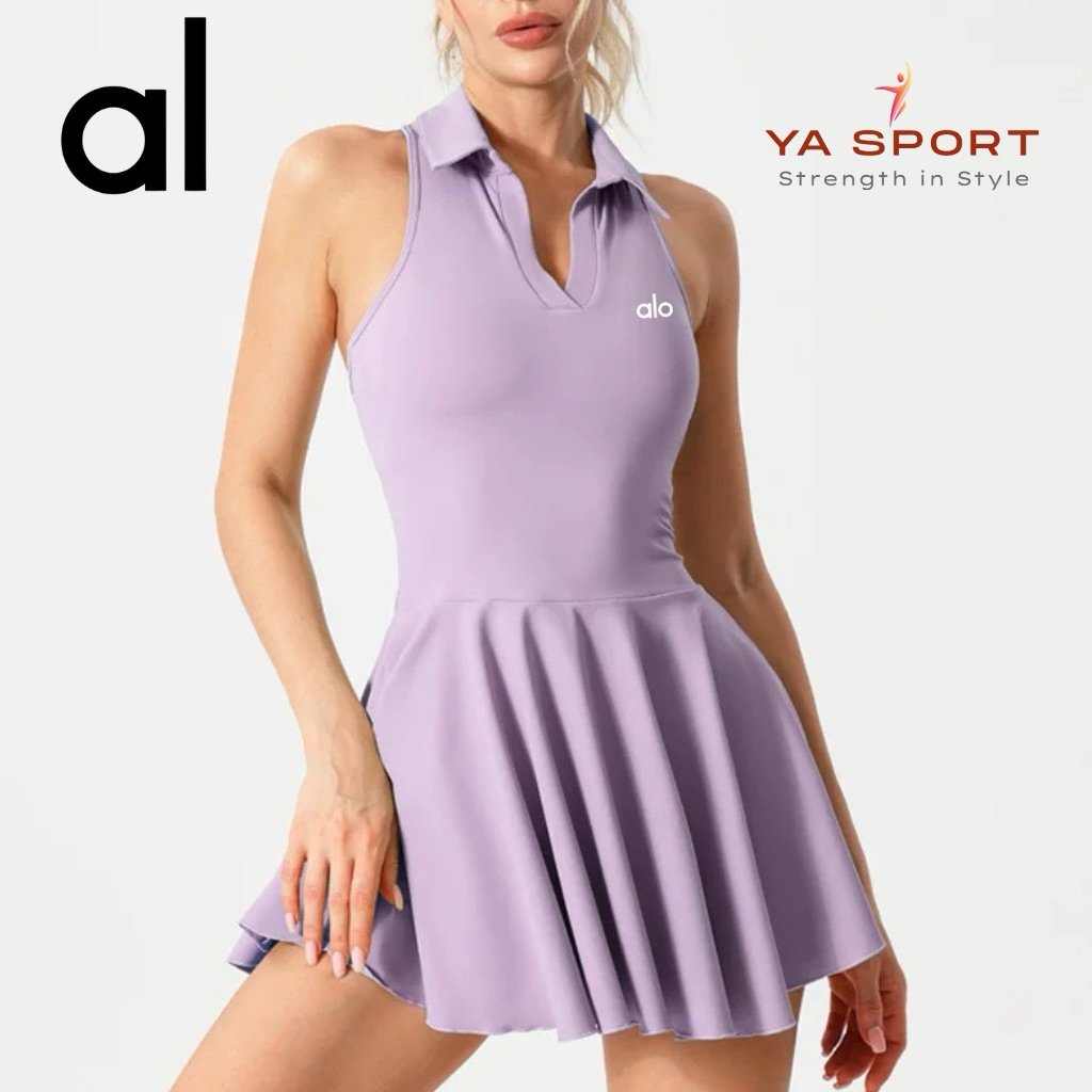 (YaSport Ảnh Thật) YASPORT – Set Bộ Váy Áo Pickleball Nữ Cao Cấp, Áo Polo Váy Có Quần Bảo Hộ YS141W