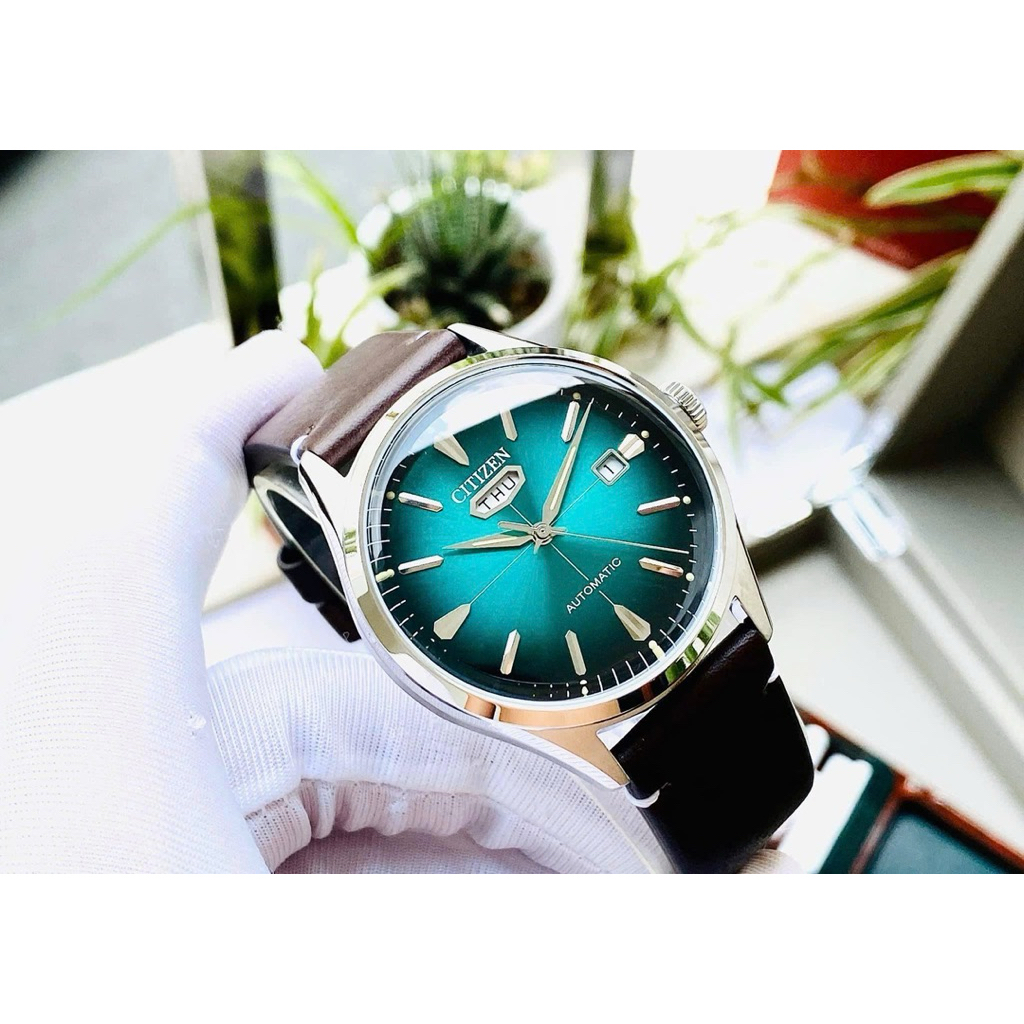 Đồng Hồ Nam Citizen C7 NH8390-03X Automatic Size 40 Green Dial Kính Khoáng Cong