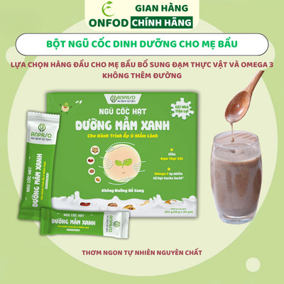 Bột ngũ cốc hạt dinh dưỡng cho mẹ bầu ANPASO ONFOD không đường giàu đạm bổ sung dinh dưỡng