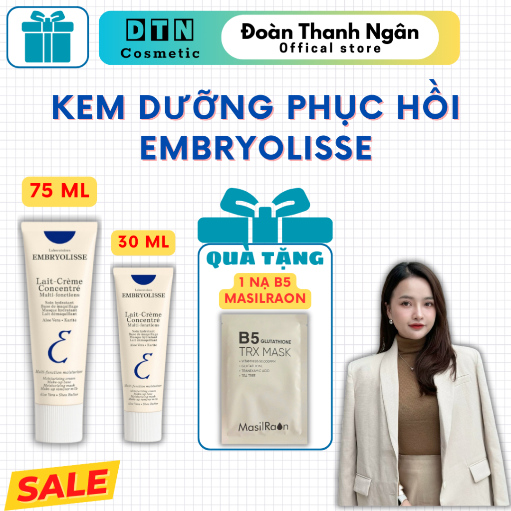 [ CHÍNH HÃNG ] Kem Dưỡng Ẩm Phục Hồi Embryolisse Lait Creme Concentre