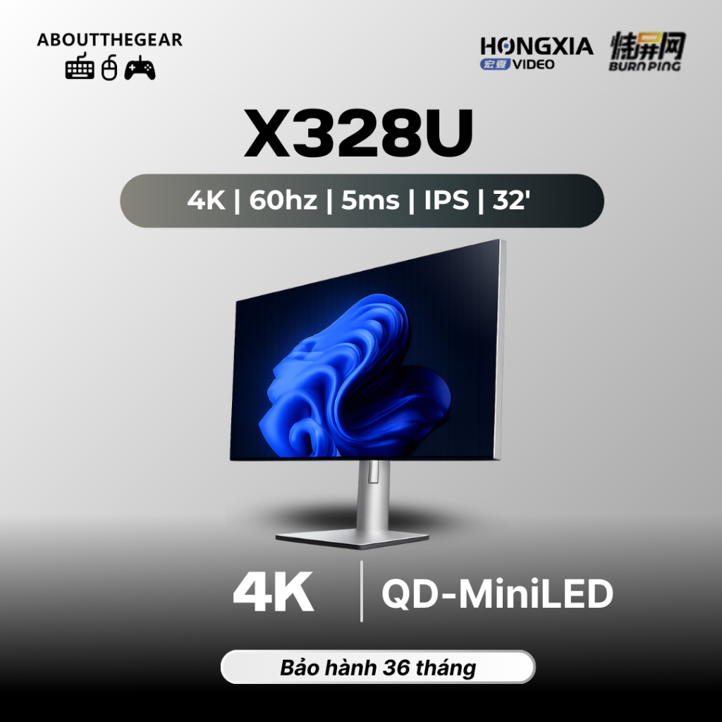 Màn hình đồ họa Hongxia X328U chuyên đồ họa. game AAA (NEWSEAL-BH 36 THÁNG)