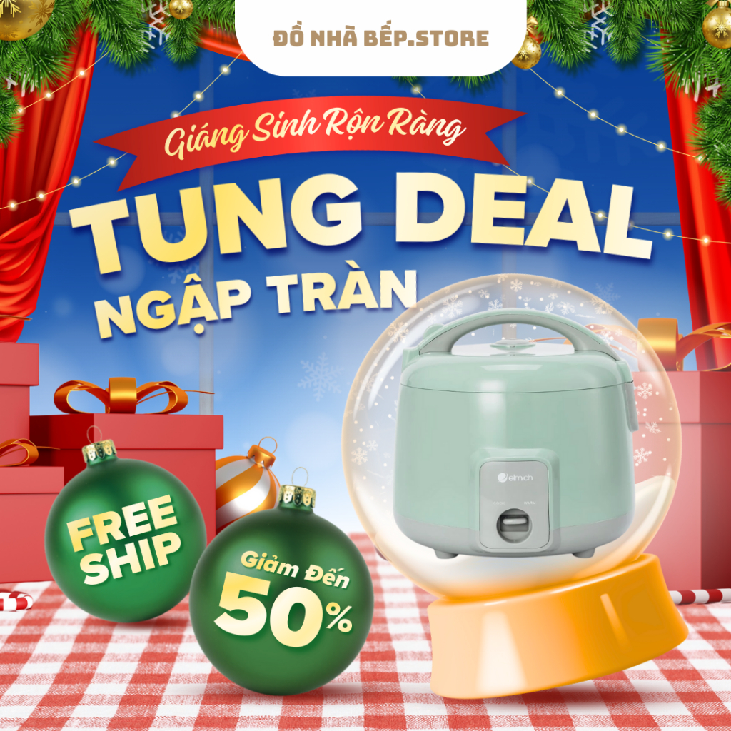 Nồi cơm điện Elmich RCE-9126 dung tich 1.2L