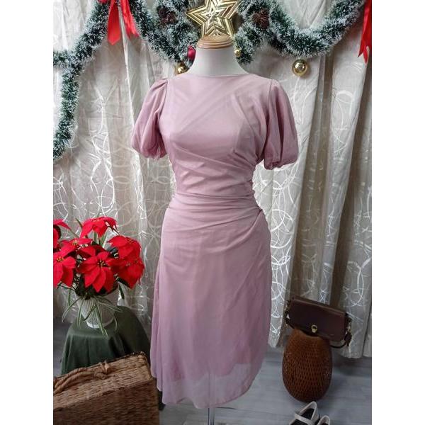 DOCKERS thanh lý - Đầm voan nhún eo bymo - SIZE S