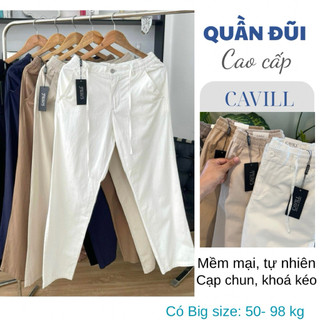  Quần Đũi Dài Nam CAVILL Dáng Suông Đứng. Vải LINEN  Nhẹ Thoáng Tích Hợp Khoá Kéo Dây Rút Thoải Mái. 