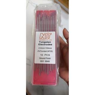 Kim hàn TIG/sắt/inox 2.4 chất lượng. Vỉ 10 que (vỏ hộp màu ngẫu nhiên)