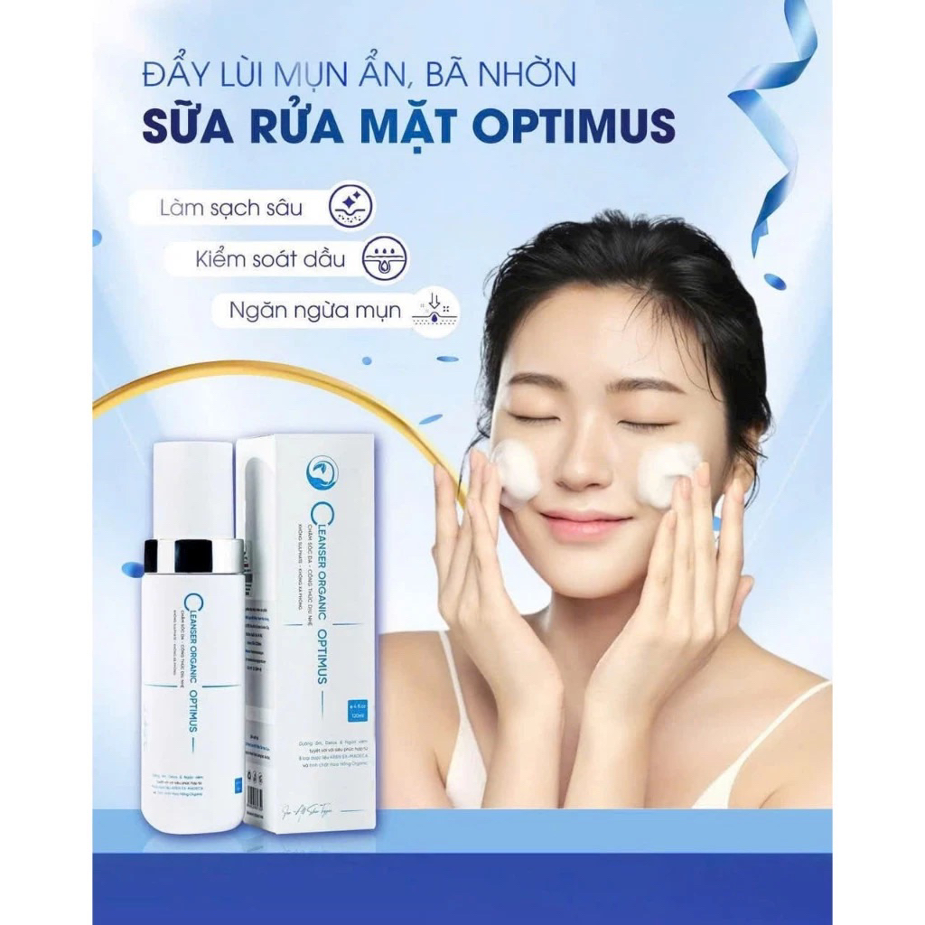 Sữa Rửa Mặt Dược Liệu Thanh Mộc Hương Cleanser Organic Optimus Thanh Mộc Hương 120ml