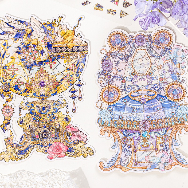 Zhiji Paper Trace hình Dán Cảnh 3D Dán Lost Dream Series Vui Handmade Loại Chồng Chất Liệu Cảnh Quan