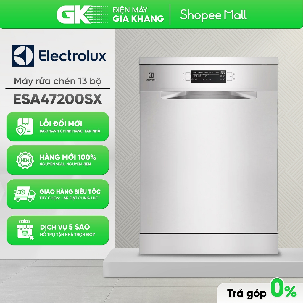 ESA47200SX | ESA47200SW Máy rửa chén độc lập Electrolux [Toàn Quốc]