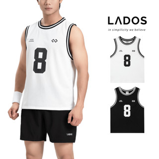  Áo Tanktop ba lỗ nam LADOS-9208 chất lưới mè in số 8 form thể thao thỏa mái vận động 