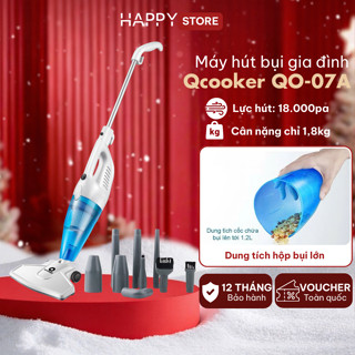 Máy hút bụi gia đình Xiaomi Qcooker gia dụng 2in1 công suất mạnh đa năng tiện dụng lực hút 12000Pa TẶNG 9 ĐẦU HÚT