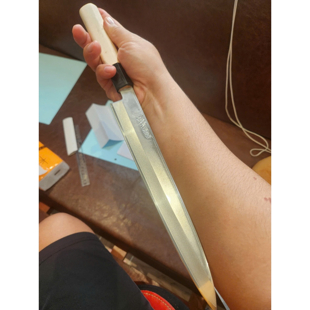 dao shashimi damascus 2 mặt lõi vg10 sm05