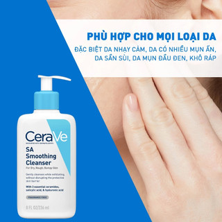 Sữa Rửa Mặt Cerave SA Smoothing Cleanser 236ml