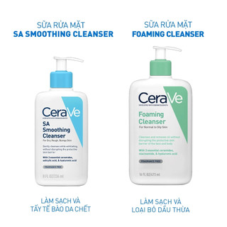 Sữa Rửa Mặt Cerave SA Smoothing Cleanser 236ml
