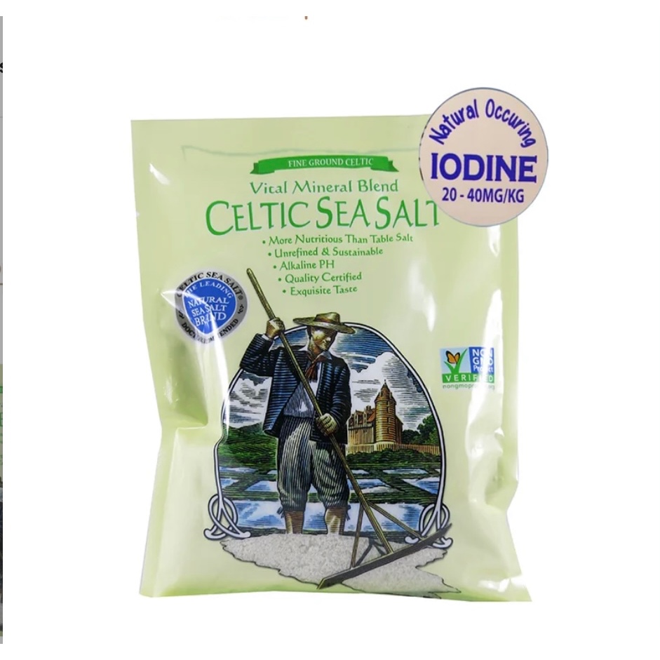 Muối Biển Celtic Sea Salt Fine Ground 200g hạt nghiền mịn