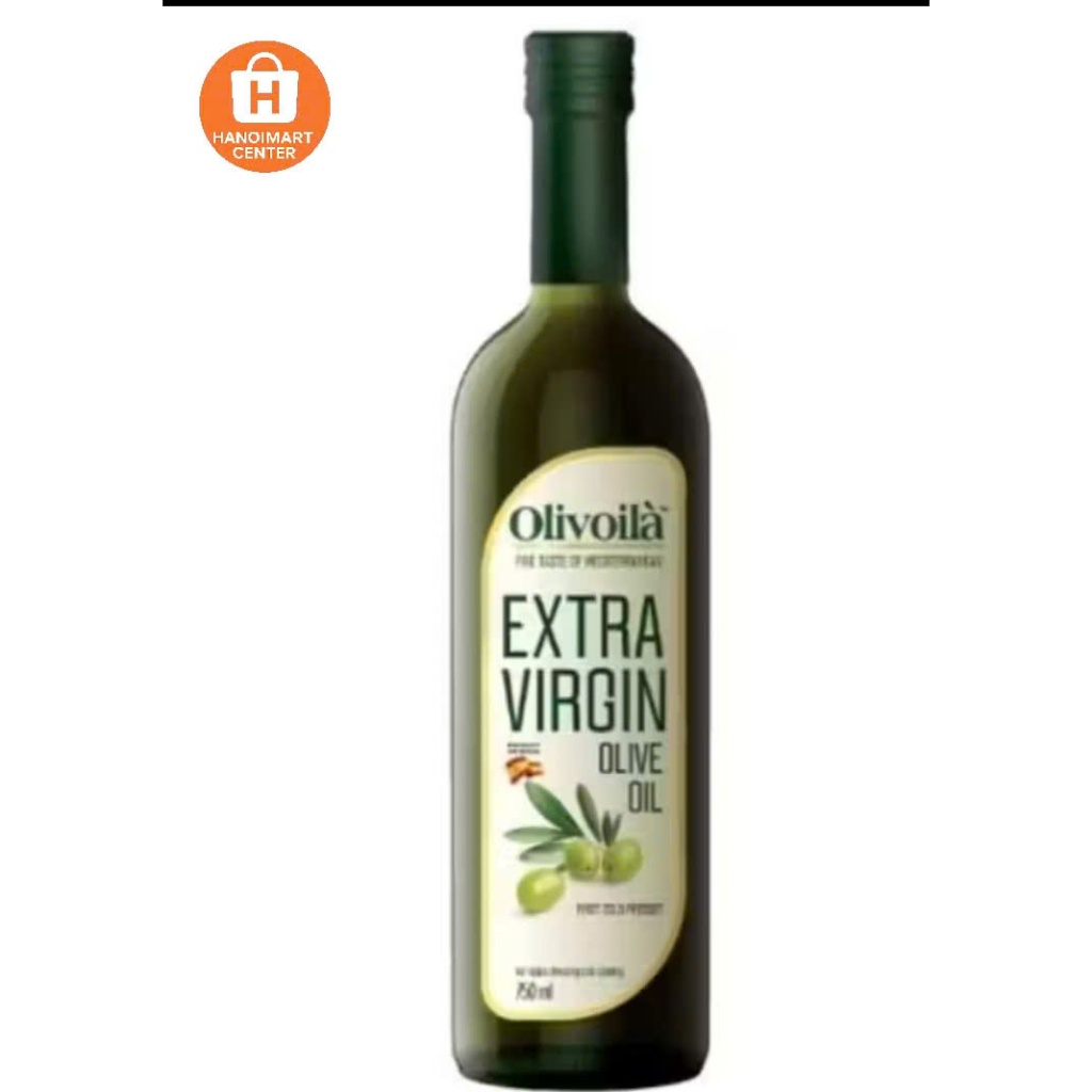 Dầu Oliu Olivoila Extra Virgin Olive Oil Thượng Hạng - Chai 750ML