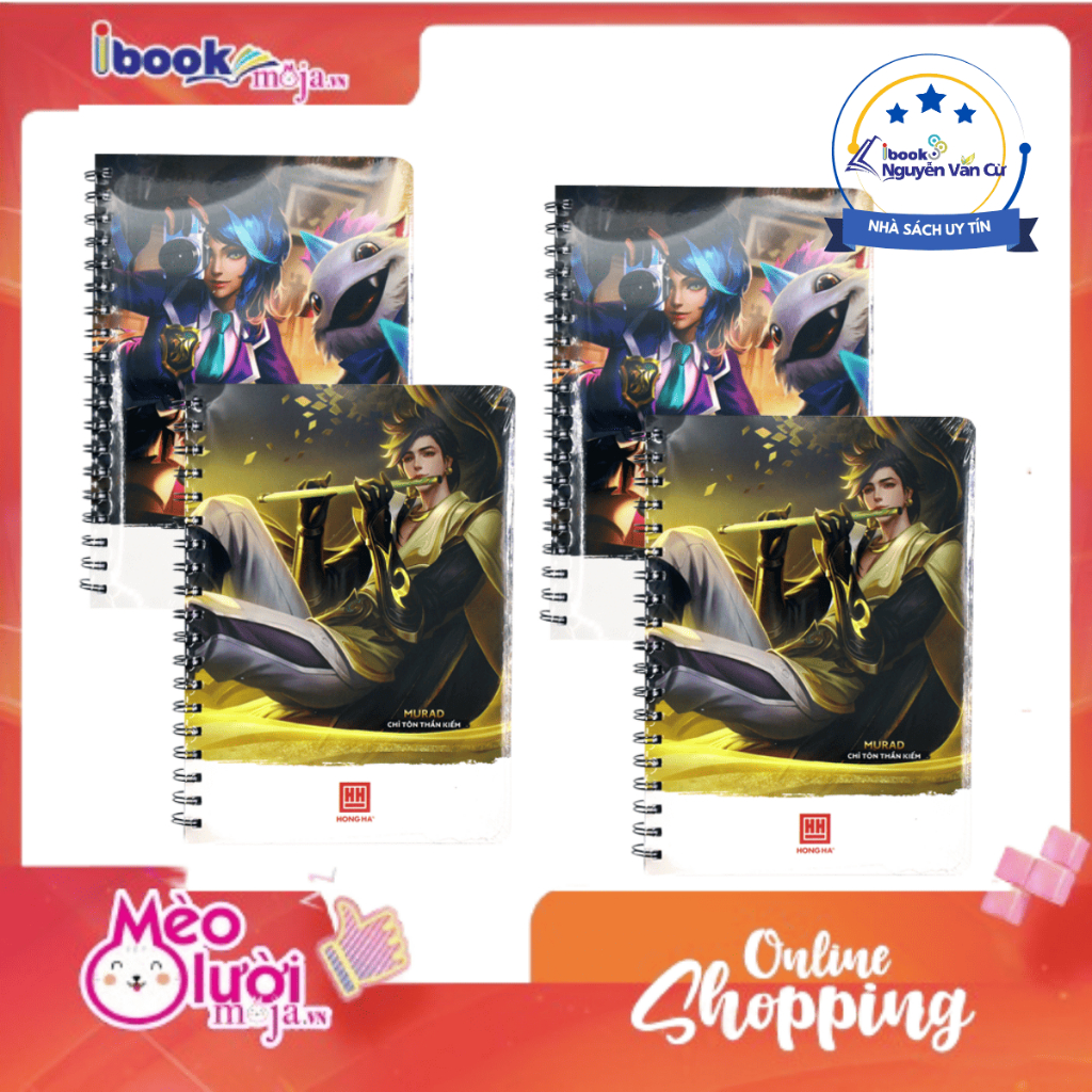 Sổ lò xo A5 Hồng Hà thiết kế hình game Liên Quân Mobile (200 TRANG/70GSM)