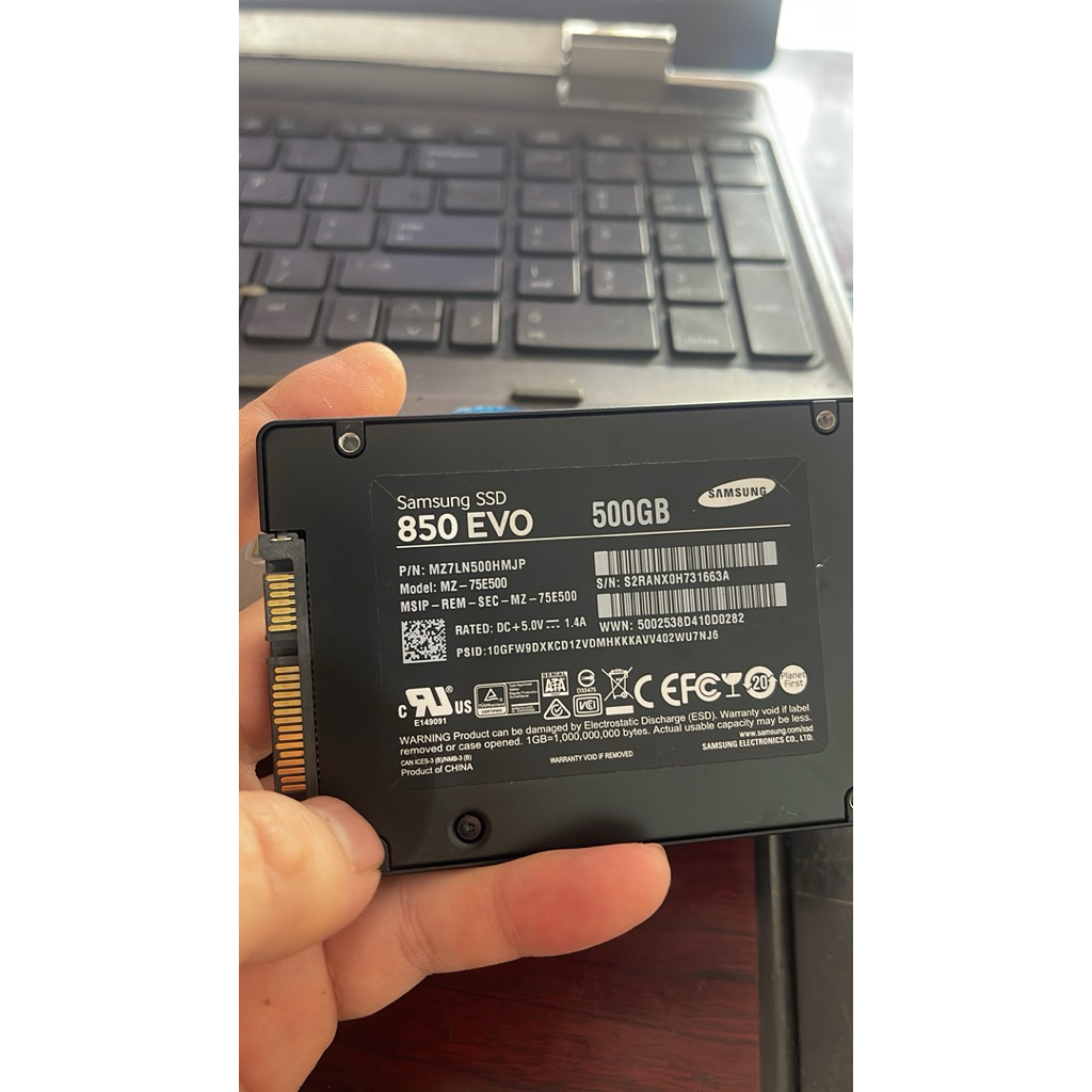 Ổ cứng laptop SSD 512Gb Samsung 860 evo  bóc máy