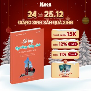  Sách sổ tay tổng ôn ngữ pháp tiếng anh dành cho THCS - moonbook 