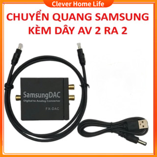 【Freeship】Bộ chuyển đổi Cổng quang Optical sang Audio AV - R/L, Cổng 3,5 Hỗ Trợ Tv 4k Loại