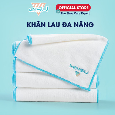 Khăn Lau Đa Năng Microfiber Cao Cấp MINSU M2455 Chuyên Dụng Vệ Sinh Giày Thể Thao, Ô Tô Siêu Thấm Hút Không Để Lại Vụn