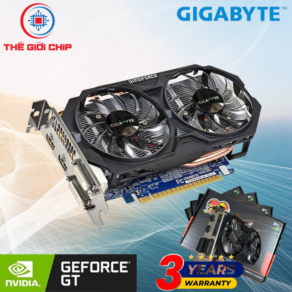Card màn hình (VGA) Gigabyte 750Ti 2GB DDR5 2 Fan I like new Box Bảo hành 36 tháng bởi nhà cung cấp