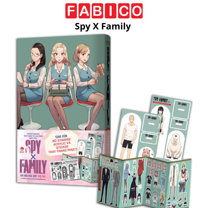 Spy X Family - Tập 13,14 - Bản Đặc Biệt - Tặng Kèm Set Standee Acrylic, Set Sticker