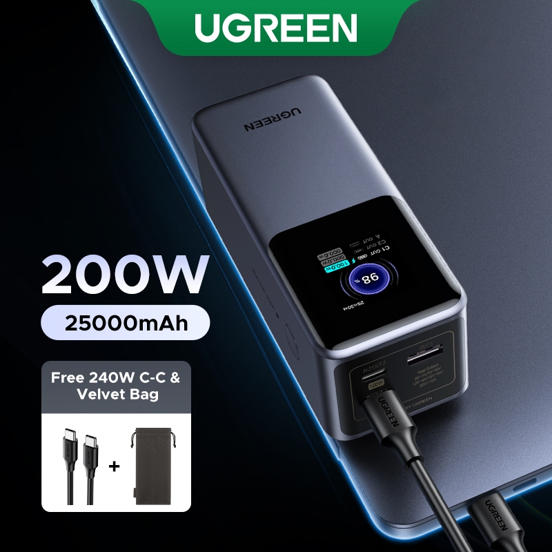 【Pin Sạc Dự Phòng Có Thể Đặt Hàng】sạc dự phòng Ugreen Nexode 25000mAh-200w/20000mAh-130w/12000mAh-10