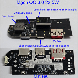 Mạch sạc dự phòng Sạc Nhanh QC 3.0 mới 100%