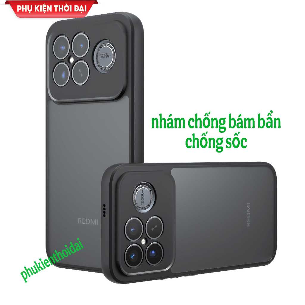 Ốp lưng Redmi K90 / K90 Pro Max / Poco F8 Pro / F8 Ultra thể thao lưng trong viền dẻo chống sốc