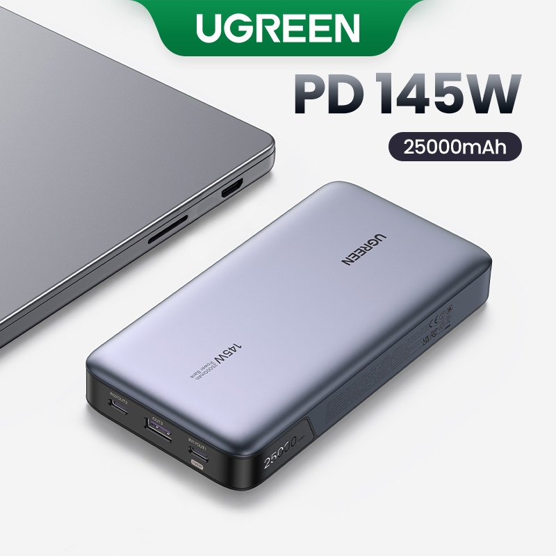 Ugreen 145W Power Bank 25000mAh Di Động PD Sạc Nhanh PowerBank Cho Laptop Notebook | Bảo hành 18 thá