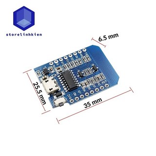 Kit thu phát Wifi esp8266 D1 mini NodeMCU Lua (Mạch chưa nạp code)
