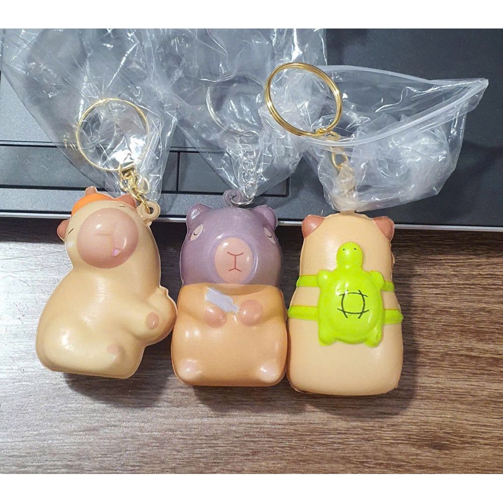 Móc khóa khuyên tròn SQUISHY CAPYBARA