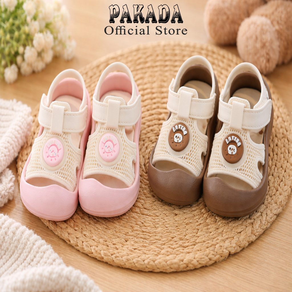 Dép Sandal Tập Đi Cho Bé Chống Trượt Đế Mềm Thoáng Khí , Dép Tập Đi Chống Vấp Cho Bé Gái Bé Trai