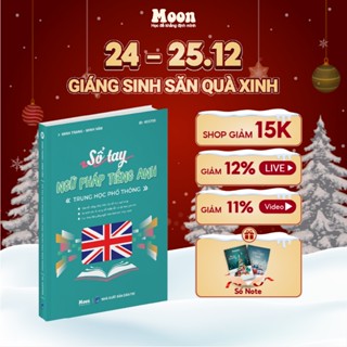  Sổ tay tổng ôn ngữ pháp Tiếng anh Moonbook cỡ A5 
