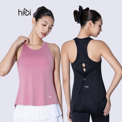 Áo tank tập Yoga Gym Hibi Sports TA719 Kiểu ba lỗ xẻ tà - Mặc ngoài áo bra