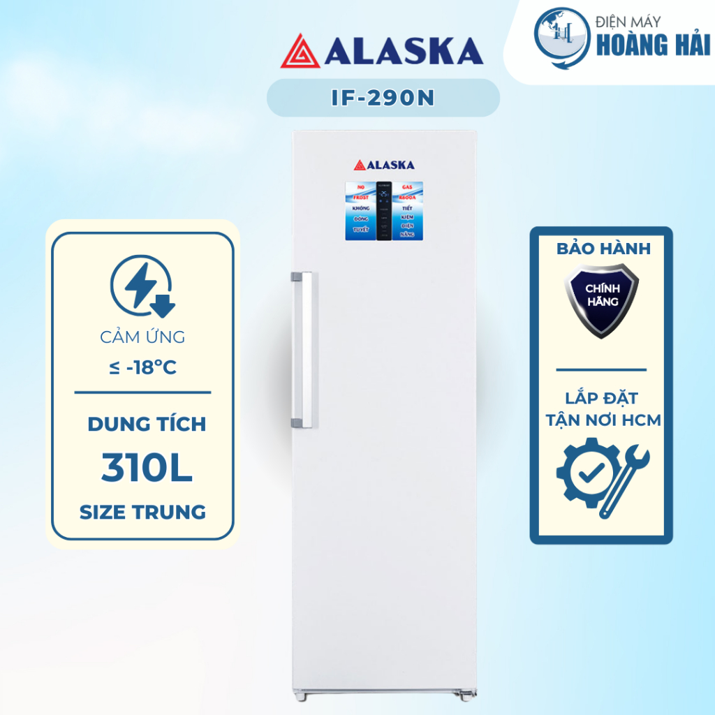 IF-290N | Tủ đông đứng Alaska IF-290N - 290 lít | ALASKA IF11 (110 lít)