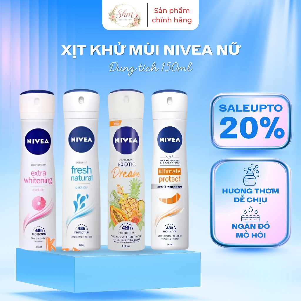 Xịt khử mùi Nivea Nữ 150ml