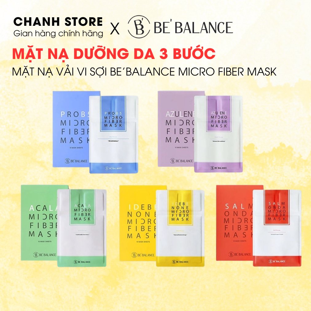 [1 mask] Mặt nạ Bebalance mask MicroFiber 5 màu Be’balance CHANH COSMETICS
