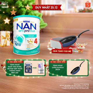   Tặng Chảo Elmich 24cm  Bộ 2 Lon Sữa bột Nestlé NAN OPTIPRO PLUS 4 xuất xứ Thụy Sĩ 1500g cho bé 2 - 6 tuổi 