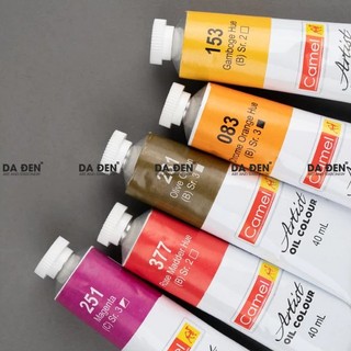 [DA ĐEN] Màu Sơn Dầu Artist Oil Colours Kokuyo Camel 40ml Tube