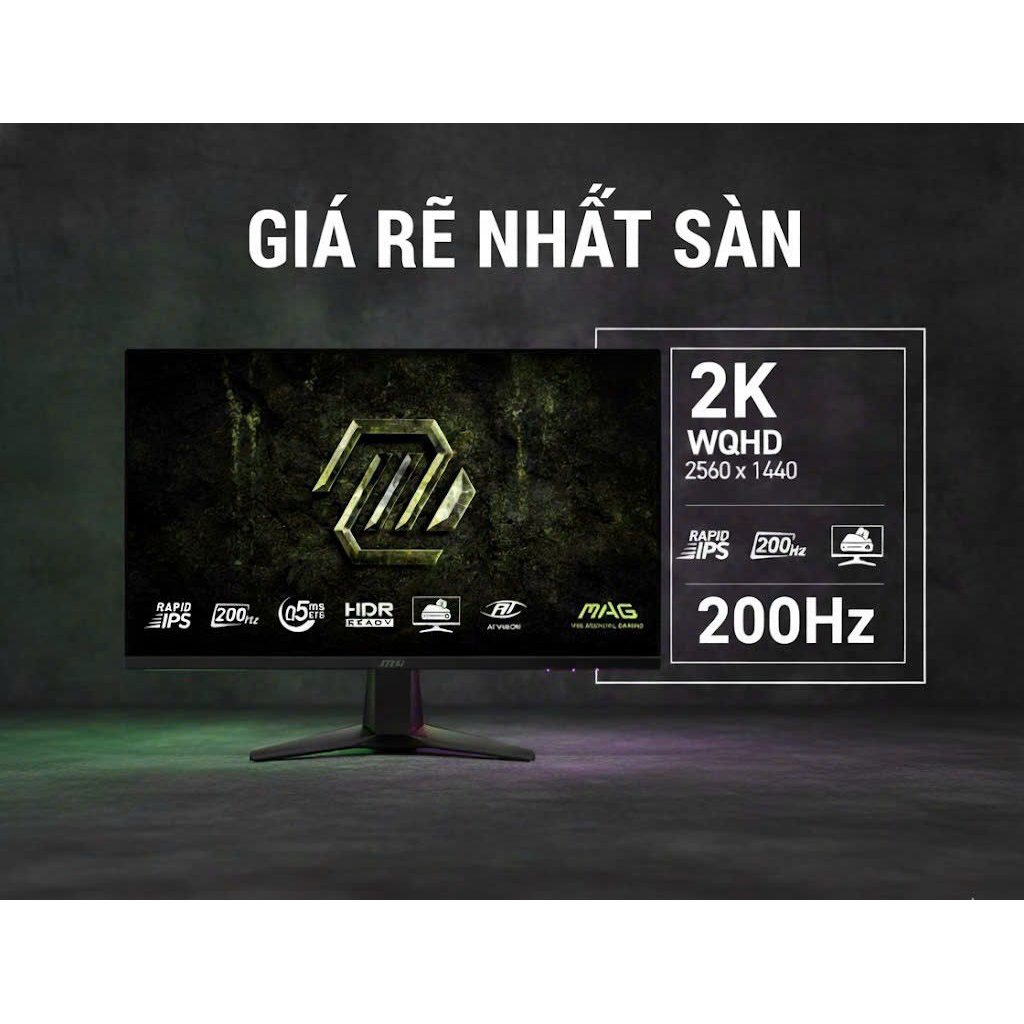 Màn hình gaming MSI MAG 275QF E20 27" 2k 210hz (oc) hdr400