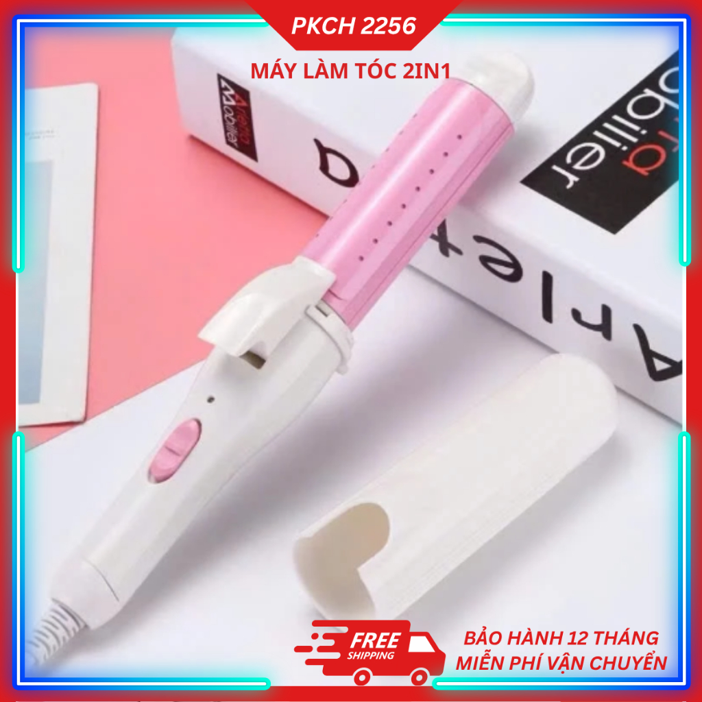 Máy Tạo Kiểu Tóc, Máy Uốn Duỗi Tóc 2in1 NHC-809CRM Làm Nóng Nhanh Sau 30S Kèm Vỏ Bảo Vệ