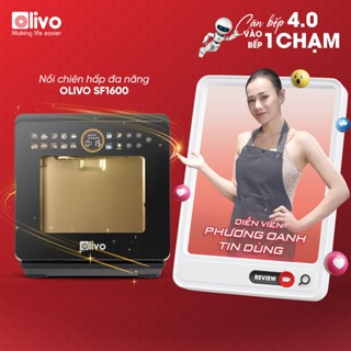  Nồi Chiên Hơi Nước OLIVO SF1600 16L –  Màn Hình Cảm Ứng OLED Công nghệ hấp Nano Steam - BH 2 Năm 