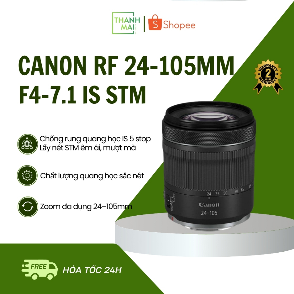 Ống kính Canon RF 24-105mm F4-7.1 IS STM